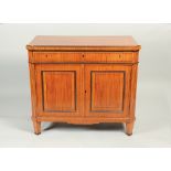 A Scandinavian mahogany commode, early 19th century,