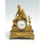 A fine French ormolou clock, the dial signed Bret a Paris, early 19th century,