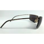 A pair of Gucci sunglasses model no.115 GG2653/S 000BN, with hard black leather Gucci case.