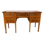 A Regency style mahogany sideboard,