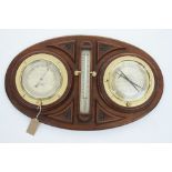 A mahogany barometer/barocyclonometer, early 20th century,