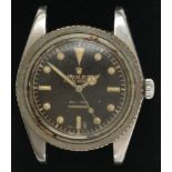 A rare early Rolex Oyster Perpetual Submariner wristwatch with black dial,