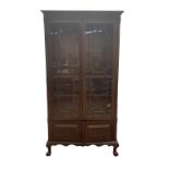 A mahogany display cabinet, early 20th century,