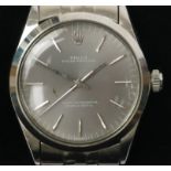 A gentleman's stainless steel Rolex Oyster Perpetual Superlative Chronometer Officially Certified