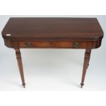 A Regency mahogany tea table,