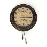 A Smiths English Clocks Ltd simulated bakelite wall clock, circa 1940s,