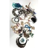 A large collection of costume jewellery.