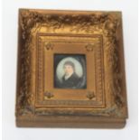 A George lll portrait miniature of a young gentleman.