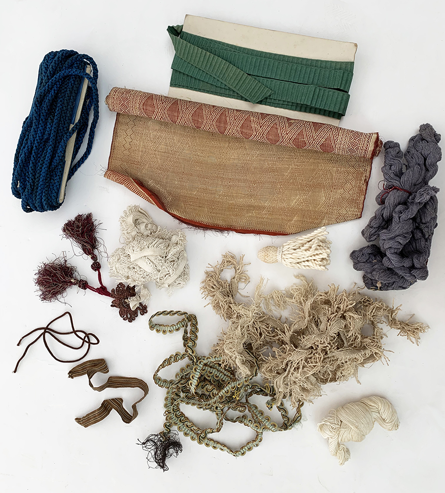 A quantity of unused braiding, decorative tapes, tassels, fringing, trimmings, wools. - Image 2 of 3