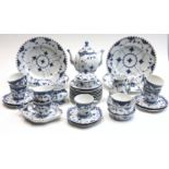 A Royal Copenhagen Lace pattern part tea and dinner service,