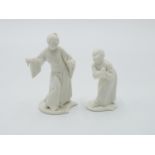 A Nymphenburg blanc de chine figure of a Chinaman, after Anton Bustelli, 19th century,
