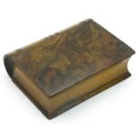 A Victorian documentary puzzle box, of book form,