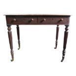 A mahogany side table, early 19th century, the drawer stamped 'GILLOW,
