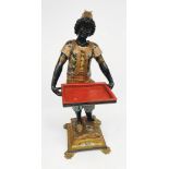 A good Venetian 19th century blackamoor figure, the carved,