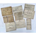 A selection of assorted indentures.