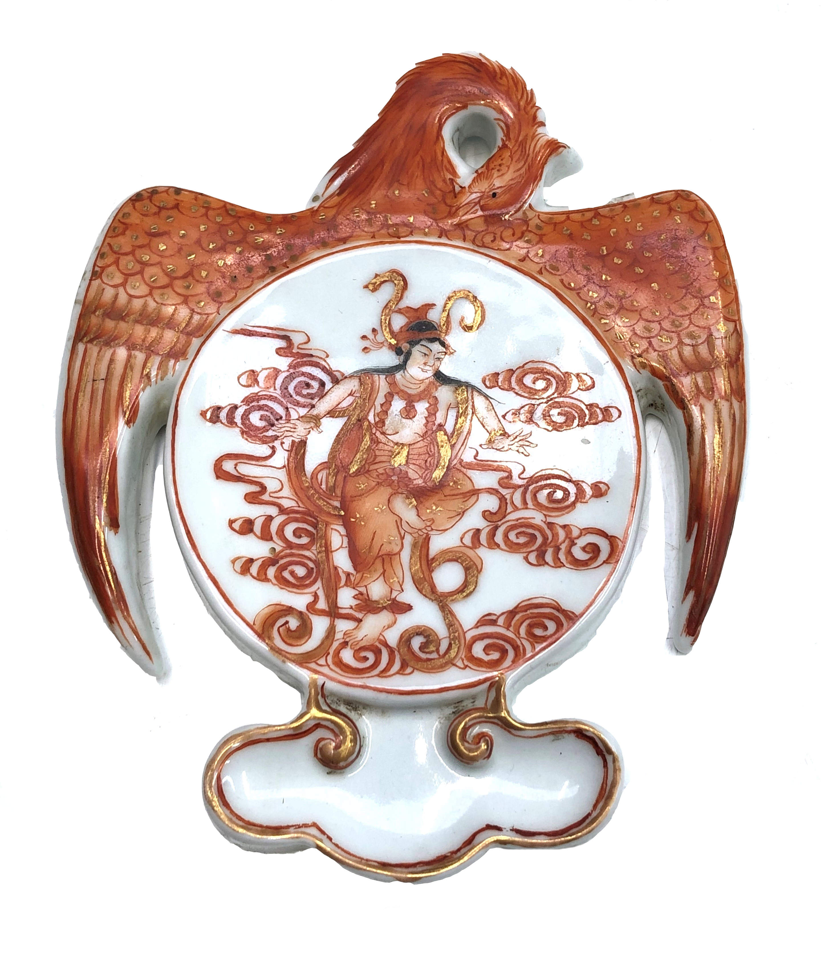 A Chinese porcelain bird shaped dish,