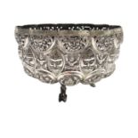 An Indian silver bowl,