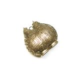 A Chinese silver double gourd snuff bottle,