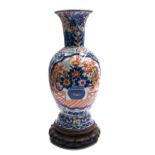 A Chinese porcelain baluster vase, probably 20th century,