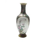 A Chinese porcelain baluster vase, Republic Period,