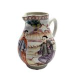 A Chinese famille rose porcelain jug, late 18th/early 19th century, height 10cm.