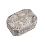 A good Chinese silver snuff box, late 18th or early19th century,
