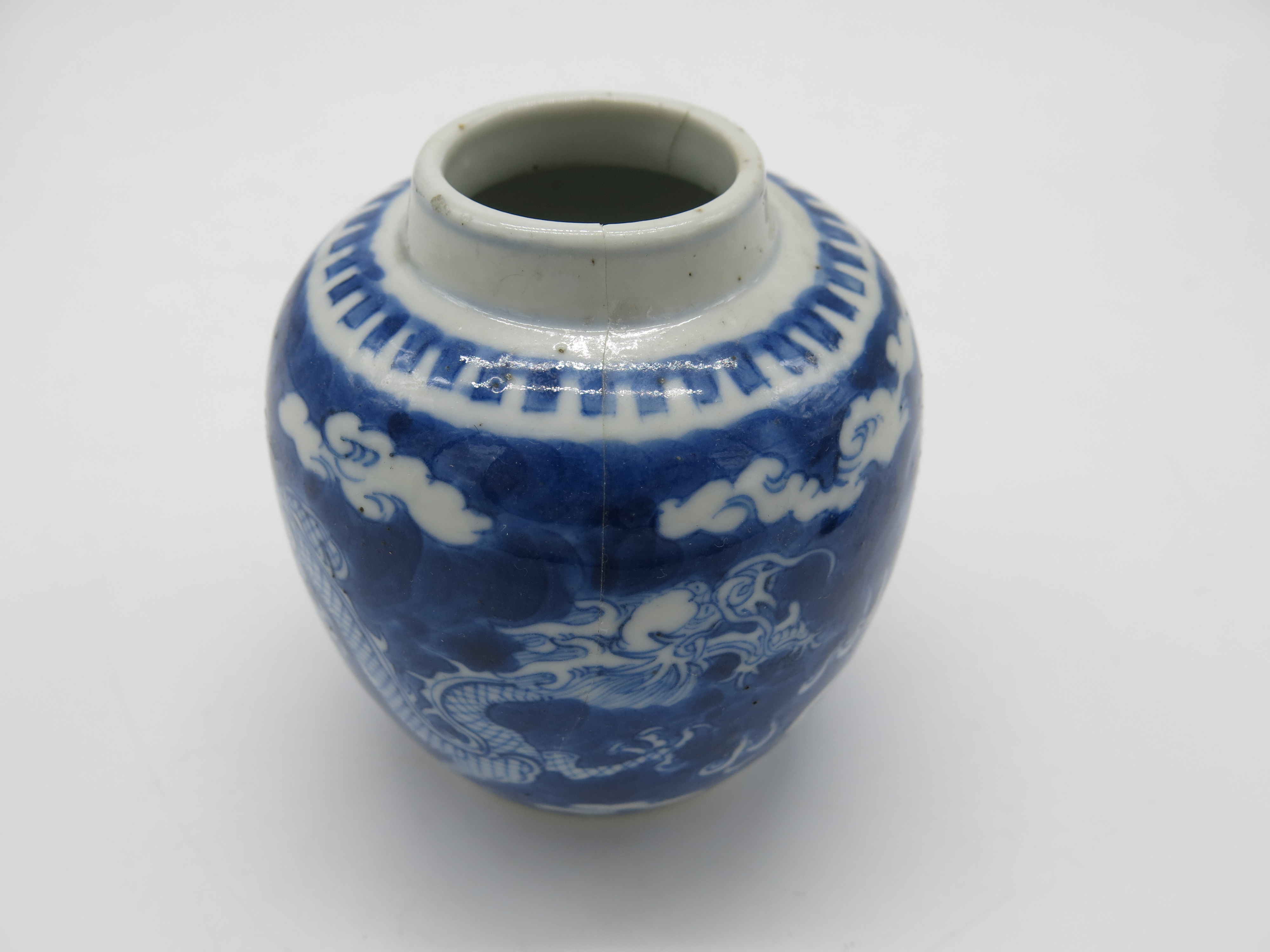 A Chinese blue and white porcelain dish, 19th century, decorated with boys holding lanterns, - Image 7 of 25