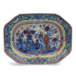 A Chinese porcelain meat plate, 18th century,