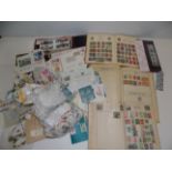 A well filled juvenile stamp album, other albums, cover etc.
