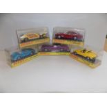 Dinky :- 189 Lamborghini, 216 Ferrari, 190 Monteverdi, 175 Cadillac and 208 VW/Porsche,