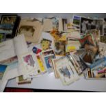 A large quantity of postcards, PHQ cards, photographs etc.
