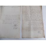MANUSCRIPT LEGAL OPINIONS. 4 cases written up by L. Kenyon, Lincoln's Inn, 1780-1783.
