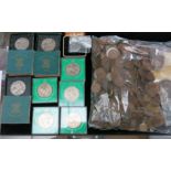 Miscellaneous coinage-mainly Great Britain, including three Festival of Britain crowns.