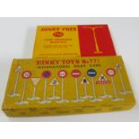 Dinky boxed International Road Signs set no 771 boxed lamp standard no 756 (2).