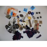 Miscellaneous badges, buttons sweetheart brooches etc.