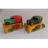 Dinky :- 470 Austin A40 Shell BP and 472 Austin A40 Raleigh, each boxed.
