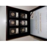 The 2017 Datestamp U.K. specimen year set in original wood case.