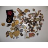 A collection of badges, medallions etc.