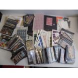 A quantity of European miniature sheets, many thematics on cards etc.