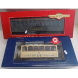 Bachmann No 89392 passenger car and a Liliput Dusseldorfer 174 carriage, each in original box.