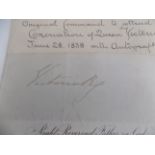 AUTOGRAPH. early autograph Queen Victoria.