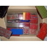 Meccano:- A box of miscellaneous plates, bases, spars etc.