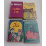 P.G. WODEHOUSE. "Plum Pie." 1st, unclipped dj, 1966 vg; "Full Moon.