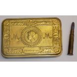 1914 Christmas tin together with the original "Bullet" pencil.