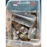 A large and very heavy accumulation of World coins.