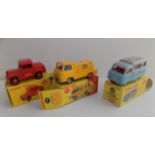 Dinky :- 255 Mersey Tunnel Police, 436 Atlas Copco and 295 Standard Atlas, each boxed.