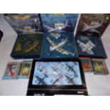 Three Aviation Archive, a Corgi set of six miniature aircraft and four Matchbox Skybusters,