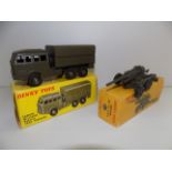 Dinky :- (French) 818 6x6 Berliot all terrain (later version), and 80E ABS Gun, each boxed.