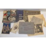A quantity WWI and WWII books, leaflets etc.