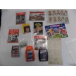 1960's football leaflets. top trumps etc.